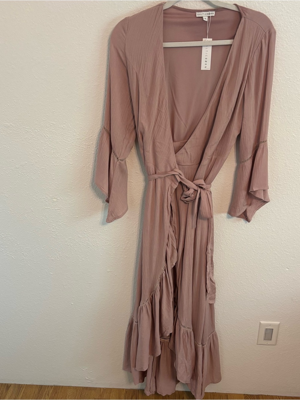 Baltic Born maxi dress S dusty rose breathable fabric romantic whimsy feminine